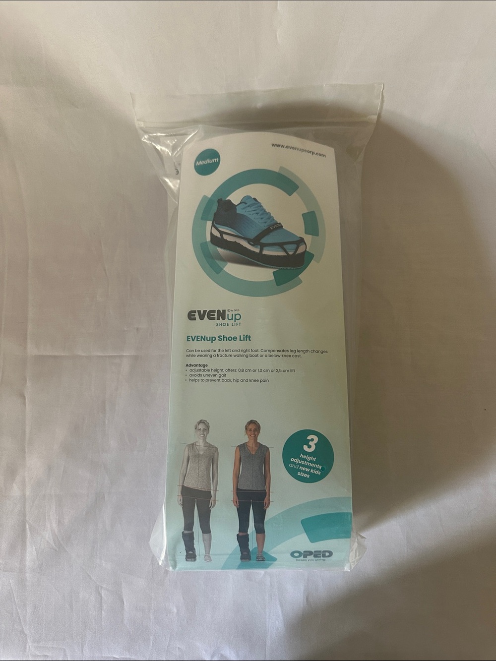 EVENup Shoe Lift Adjustable Orthopedic Leg Length Equalizer Boot Companion